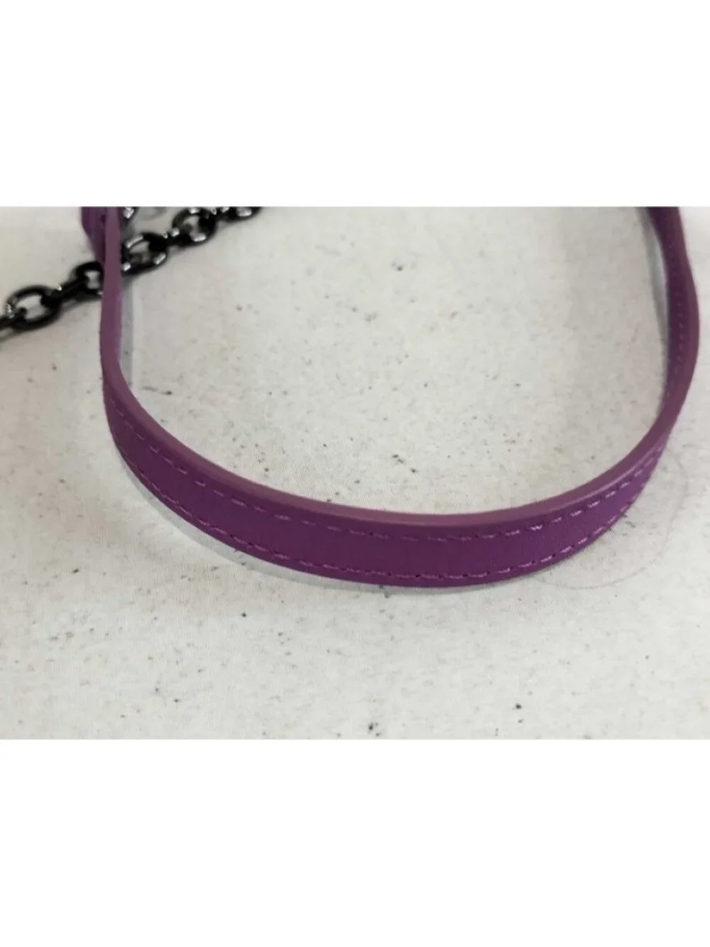 Max Mara Maxmara Weekend Shoulder Bag Pasticino Purple Cotton Chain